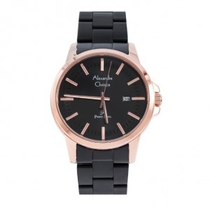 Alexandre Christie AC 1034 Rosegold Black Man MDBBRBA